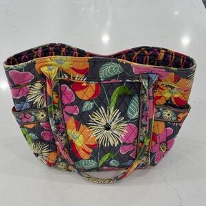 Vera Bradley Jazzy Blooms Shoulder Tote Gently Used